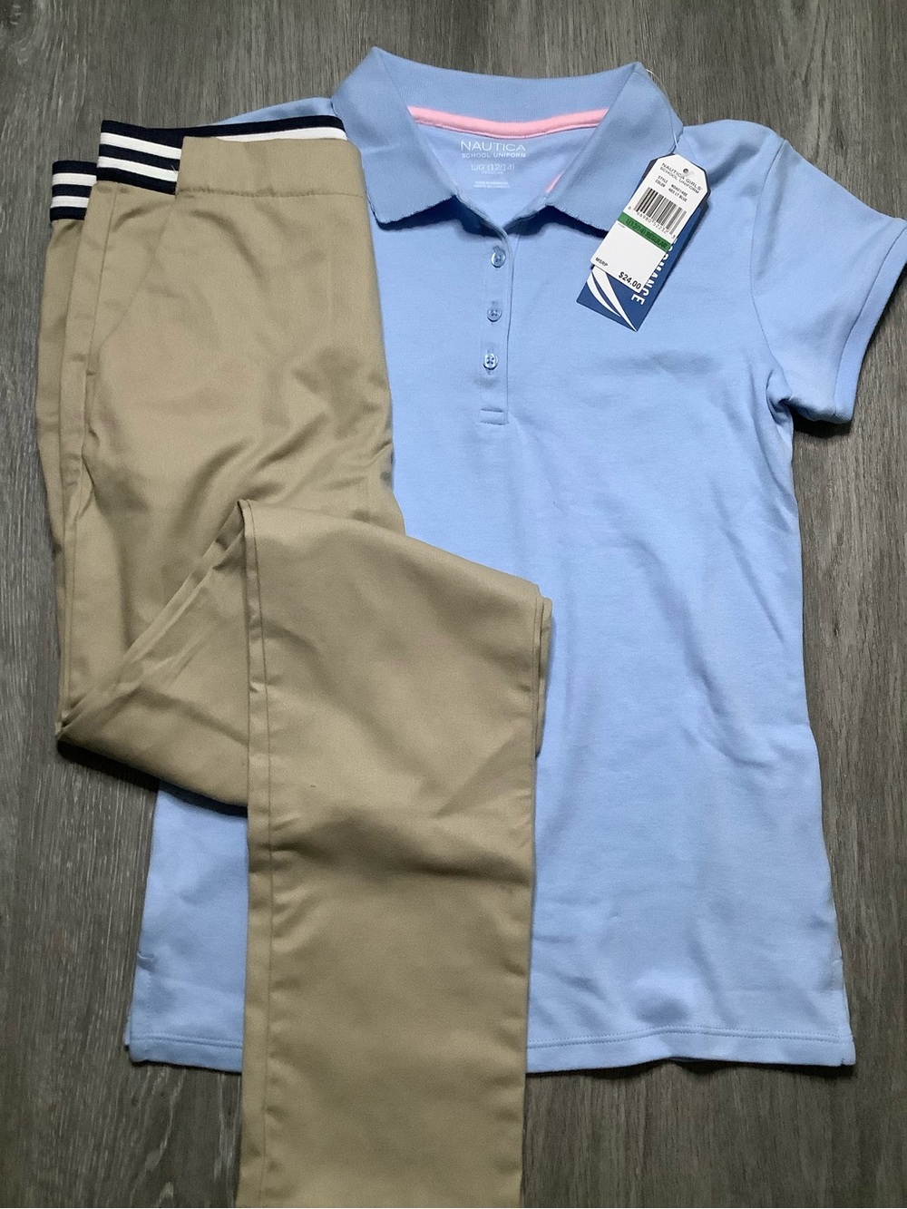 French Toast Light Blue Girls' Polo Shirt